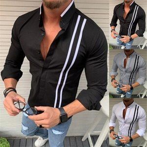 2019 Autumn Men's Casual Fashion Long-sleeved